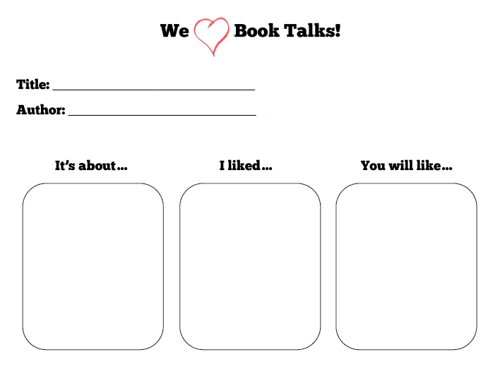 book talk form